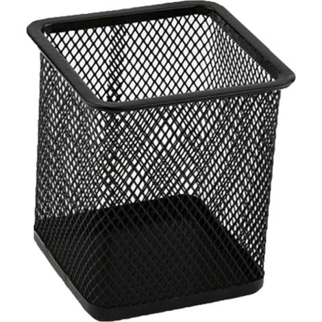 Porte-crayons bureau maille métallique carré stylo Pot tasse étui organisateur Durable porte-crayon (1/5)