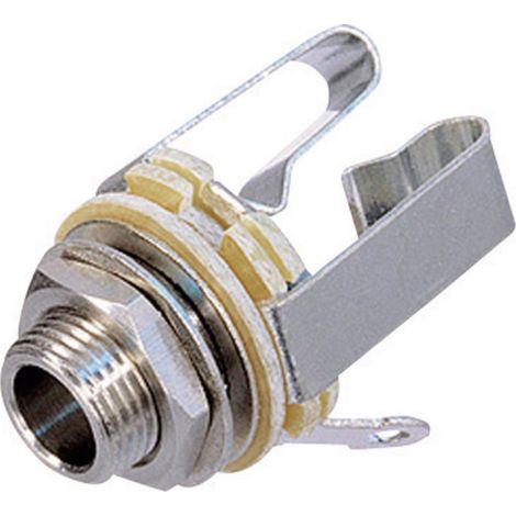 Rean AV NYS 230 Klinken-Steckverbinder 6.35 mm Buchse, Einbau vertikal Polzahl: 3 Stereo Silber 1 St