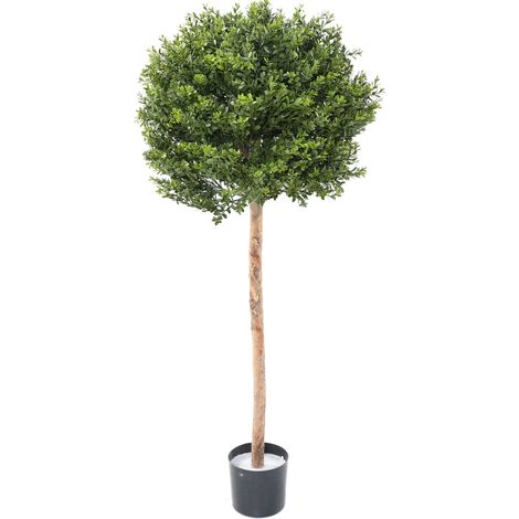 Plante artificielle haute gamme Spécial extérieur / Buis Artificiel coloris vert - Dim : 110 x 50 x 50 cm (1/2)