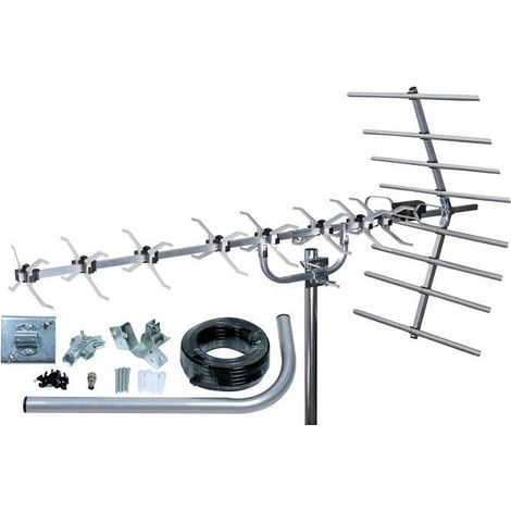 SLx 27884K4 Kit Antenne TNT numérique 48 Eléments Argent (1/4)