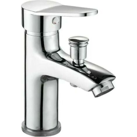 Mitigeur de douche Robinet de douche robinet monotrou à double usage chaud et froid Alliage. (1/4)