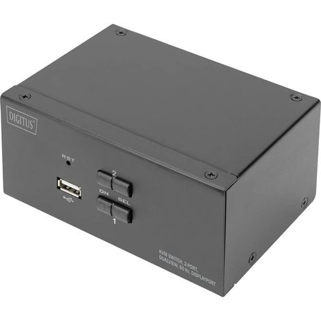 [NEUWERTIG] B-Ware Digitus Ds 12862 Kvm Umschalter Switch Display Port 2 Port 3840 X 2160 Pixel 536