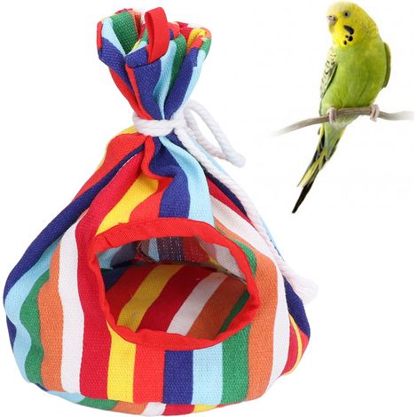 Hamac rond en toile, maison pour perroquet, nid pour perroquet, poche, nid douillet pour dormir 3 (1/5)