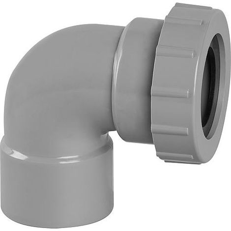 Coude PVC 87° femelle avec joint D 40mm
