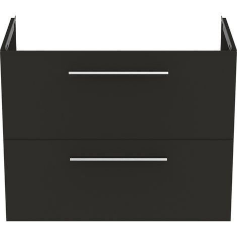 Ideal Standard i.Life A - Mueble bajo lavabo, 80x44x63 cm, 2 cajones, gris de carbon mate T5256NV (1/5)