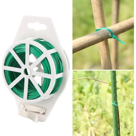 Attaches câble souple 20 m lierre fleurs fixation jardin vert (1/5)