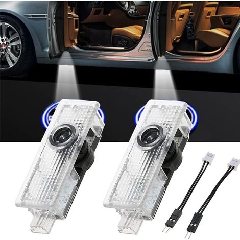 QAZQA 2 Pcs Lumière de Bienvenue de Porte de Voiture, Car Logo Projection LED, Lumière de Projecteur de Voiture, Feux de Bienvenue pour 1/2/3/4/5/6/7/X1/X3/X4/X5/X6/X7/ M3 5 6 (1/5)