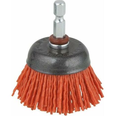 1 Brosse Soucoupe Ø 50 Mm, Fil Nylon à Gros Grains Longueur 20 Mm (1/4)