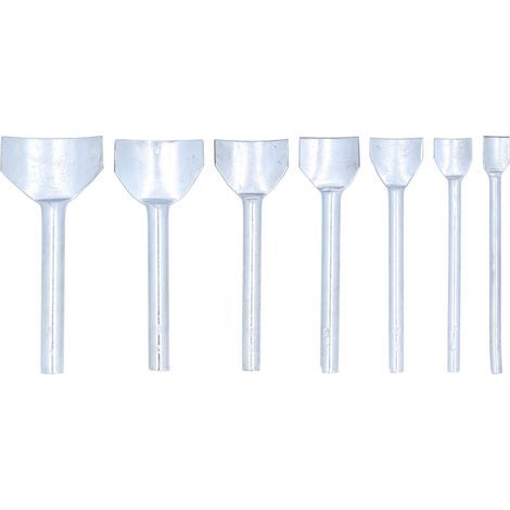 7-teiliges Set halbrunder Ausstechformen, Kohlenstoffstahl, 1040 mm, Handgravurwerkzeuge für Lederarbeiten (1/5)