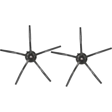 Lot de 2 brosses latérales de rechange noires pour robot aspirateur Xiaomi Roborock S6, S5, E35 et E2 (1/5)