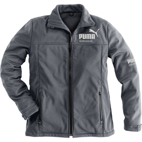 7022, Puma Softs-Arb.jacke CHA stahlgrau/carbon XXL