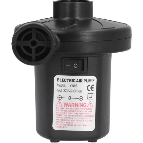 12V DC Multifunktionale tragbare elektrische Luftpumpe mit 3 Düsen, Luftpumpe für Camping und Outdoor-Aktivitäten, 100-240V Adapter (EU-Stecker) (1/5)