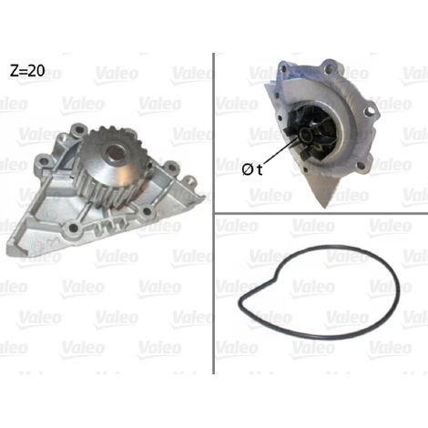 Pompe à eau, refroidissement du moteur Valeo 506720 CITROËN 1201E1 1201F4 1201G4