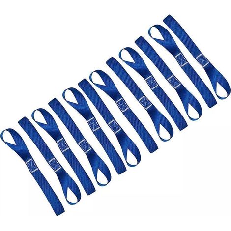 Lot de 12 sangles souples pour moto, meilleure capacité de charge, sangles robustes pour guidon, bagages (1/5)