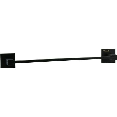 Toallero de latón para bidé de 35 cm de largo Pollini Live LV1205  Negro mate