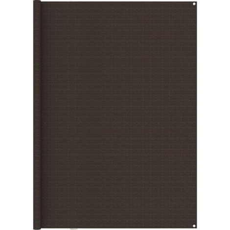 Tapis de tente Terrasse Salon Cuisine - Tapis de jardin 250x500 cm Marron BV972403 - BonneVie (1/4)