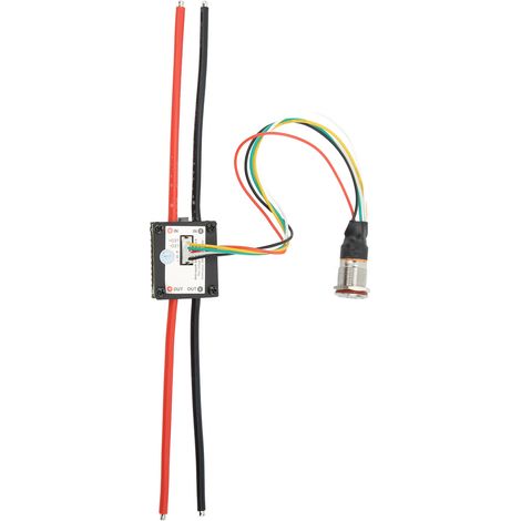 Interrupteur anti-étincelle FLIPSKY en aluminium avec LED, contrôleur ESC 60V pour skateboard électrique et robot, pièce de rechange robuste (1/5)
