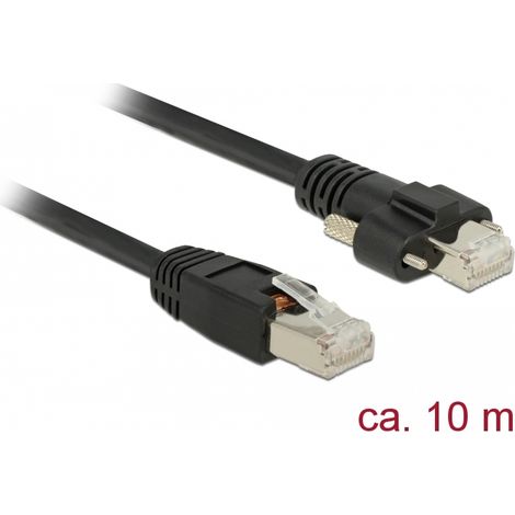 Delock Cable RJ45 macho  RJ45 macho con tornillos Cat.6 S/FTP 10 m