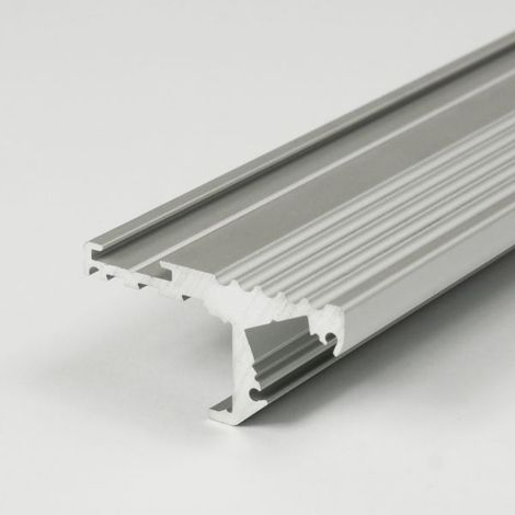PROVISTON LED Aluminiumprofil 40.6 x 20.6 x 2000 mm Silber Eloxiert Led-Beleuchtung Indirekte Beleuchtung LED Leisten 1 Stück (1/5)