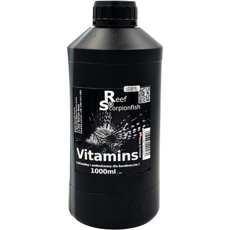 Vitaminas para peces escorpión de arrecife, 1000 ml, vitaminas y aminoácidos para corales.