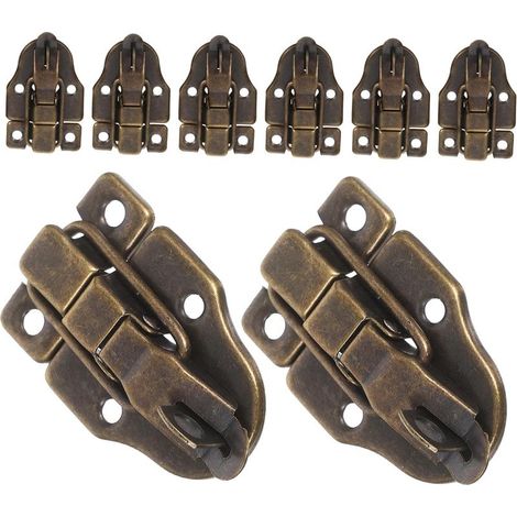 TEHAUX Lot de 8 loquets sécurité robustes en bois pour boîtes (1/5)