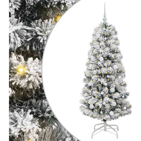 Albero di Natale Albero natalizio Albero festivo Artificiale con Rami Pieghevoli 150 cm (1/5)