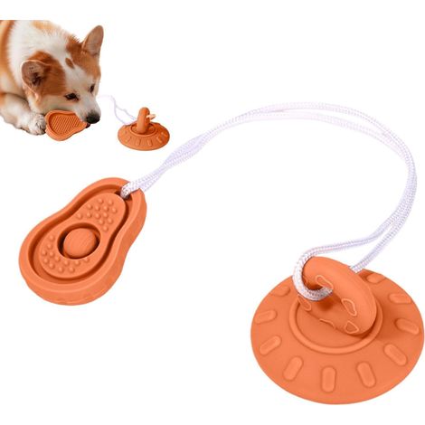 Jouet à mâcher pour chien Brosse à dents en silicone souple pour enlever les taches - Convient aux chiens de petites, moyennes et grandes races - Idéal pour la maison, le jardin, les voyages et le ca