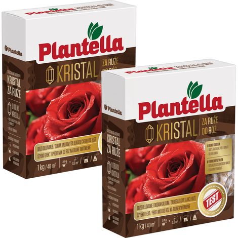 PLANTELLA Fertilizzante minerale solubile per tutte le rose a foglia 1 kg x 2 (1/5)