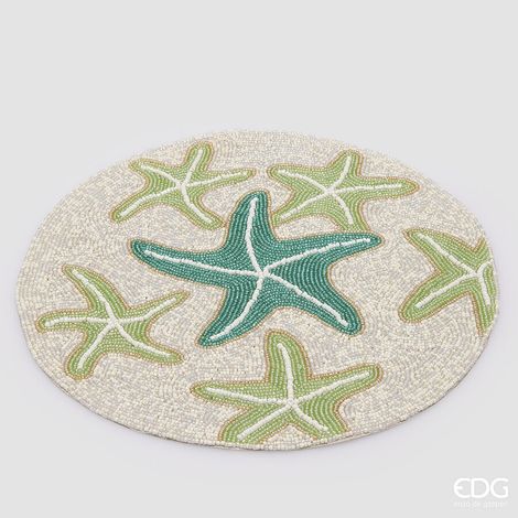 EDG Enzo De Gasperi Sottopiatto Stellamarina Rotondo D 36 Cm Mix Verde