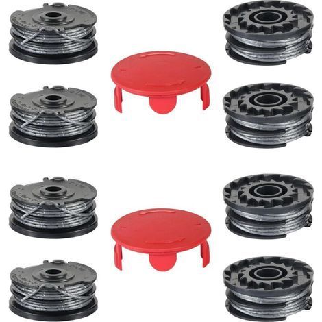 Bobine Fil Coupe Bordure pour Bosch AdvancedGrassCut36, Art 24 27 30 Rotofil, 8 Bobines et 2 Couvercles, Fil Débroussailleuse (1/5)