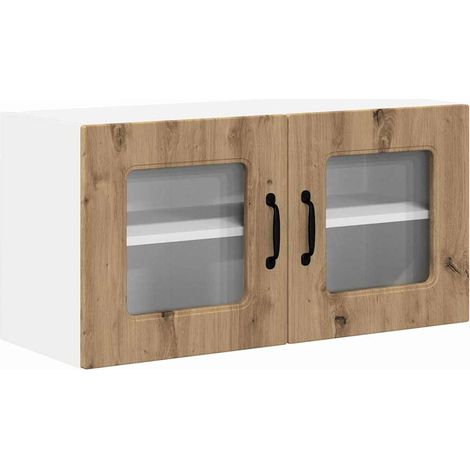 Meuble mural de cuisine,Armoire de cuisine Chêne artisanal 80 x 31 x 40 cm CFW47698 (1/5)