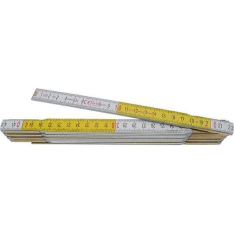 outil de mesure de construction en bois A  double rA gle pliante