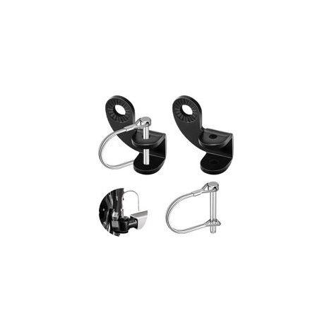 BRAVIX Kinderfahrradanhängerkupplung, universelle Fahrradanhängerkupplung, 2-teiliges Set, Fahrradzubehör mit U-Block für Faltradanhänger, Kinderfahrräder, Hundeanhänger und Lastenräder