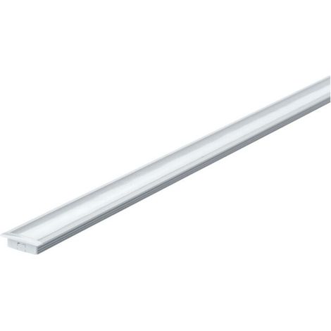 Profilé sol avec diffuseur 2m alu epoxy/satin alu/synthétique - (1/5)