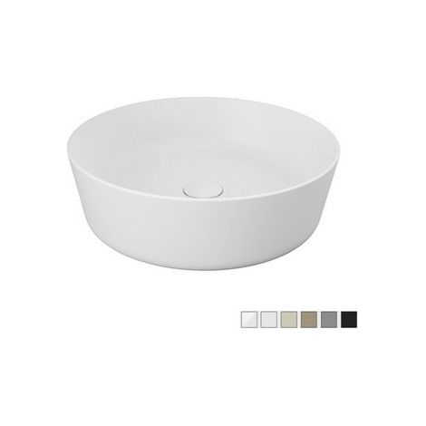 Lavabo da appoggio feeling tondo nero opaco matt (1/4)