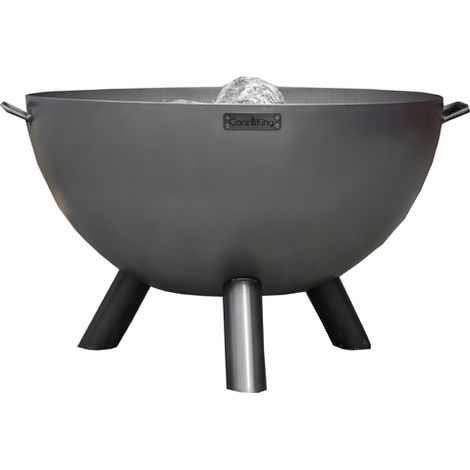 Kongo Deep Fire Bowl - Steel - L85 x W85 x H55 cm - Black