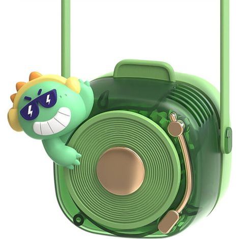 Ventilateur de cou sans pales, rechargeable USB, 3 vitesses, portable et léger pour activités extérieures (1/5)