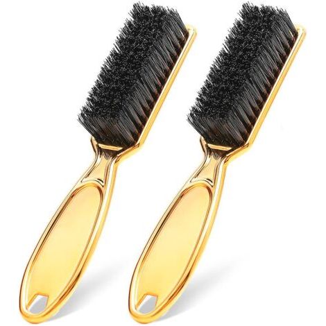 Pince à cheveux de barbier, 2 brosses de tondeuse de barbier, brosse de nettoyage de lame en nylon avec élimination des poils lâches pour hommes, outil de coupe (1/3)