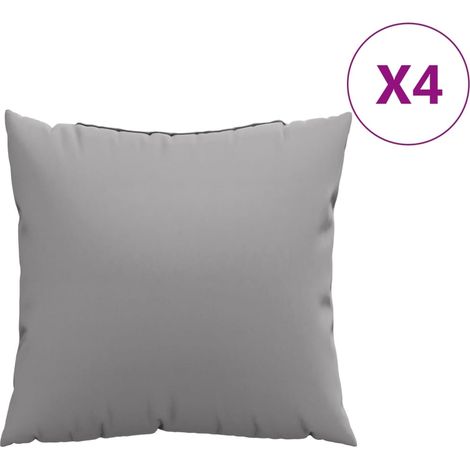 Maison Exclusive - Cuscini per Divano 4 pz Grigio 40x40 cm in Tessuto