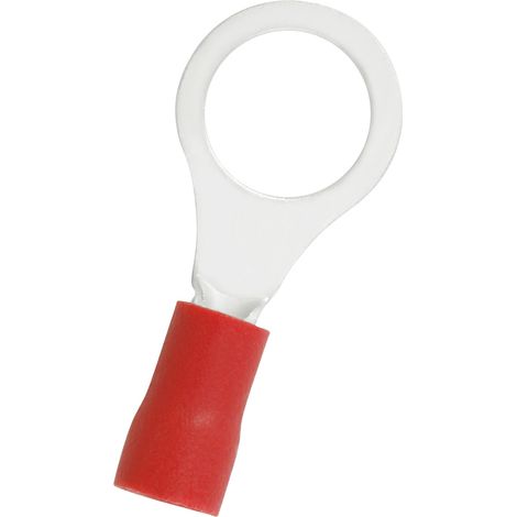 Cosses à œillet RS PRO, Isolé, Rouge, 1.5mm², 8.4mm, 11.6mm