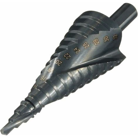 Foret Etage HSS Foret Conique Metal 4-32mm pour Visseuse sur Acier Bois Plastique (1/4)