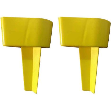 Porte-gobelets de plage réutilisables, stables, pour le sable, jaunes. (1/5)