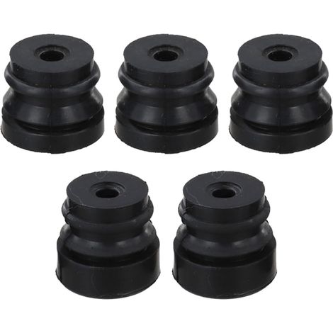 Lot 5 Coussinets Réduction Vibrations Scie à pour chaîne Lot 5 dont 2 longs et 3 courts, caoutchouc résilient, absorption chocs, compatibilité modèles 43cc-5800 (1/5)