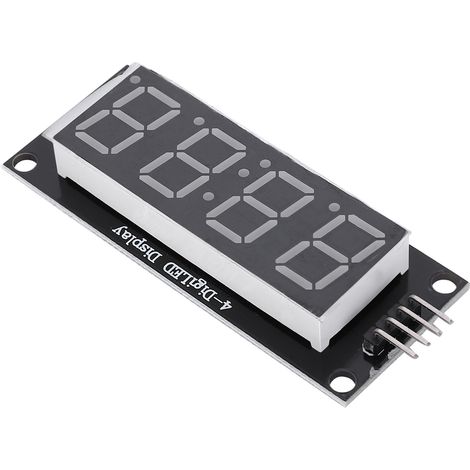 Module d'affichage LED tubulaire, 4 chiffres, 7 segments, pour composants de connexion d'entrée/sortie numériques à 2 broches (1/5)