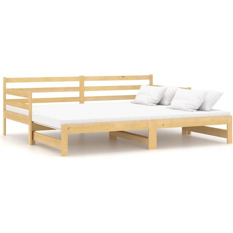 Maison Exclusive - Lit coulissant sans matelas 2x(90x200) cm (1/5)