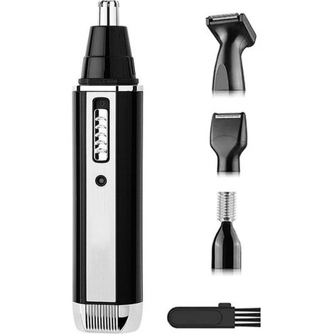 Kit de Tondeuse à Barbe Électrique 4 en 1 Rechargeable pour Hommes - Rasoir Épilation avec Batterie Lithium 300mAh - Prise US 110V (1/5)