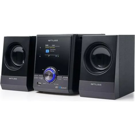 Chaîne HiFi CD Bluetooth 5.0 avec écran couleur TFT 2,4'' – 60 stations mémorisables – Lecteur CD, USB, DAB+ – M50DBT – Muse