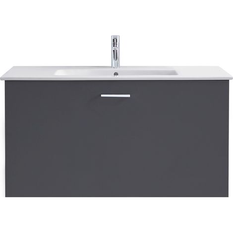 Duravit XBase meuble sous-lavabo mural L:80 cm avec 1 tiroir, (1/3)