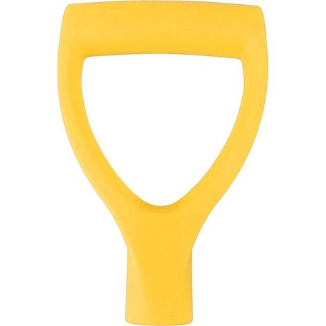 Manche D Plastique 3.2cm ID pour Pelle à Neige et Râteau, Installation Rapide, Gainé Ergonomique Antidérapant Jaune, 92g (1/5)