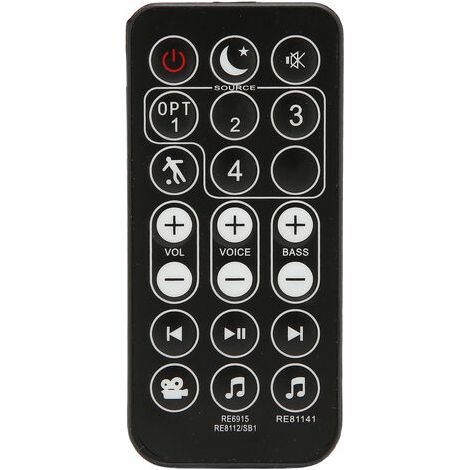 RE6915 Télécommande de remplacement compatible avec le système de barre de son Polk RE6915 1 RE8114 1 RE8112 1 RE69151 (1/5)